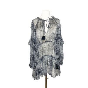 Scarlett Poppies Size XS Boho Tunic Dress Bohemian Garden Starry Eyes Layered